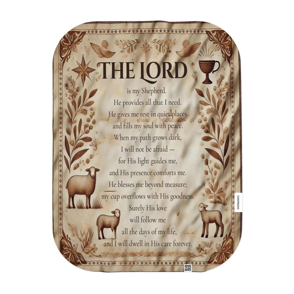 Psalm 23 Single-Layer Fleece Blanket