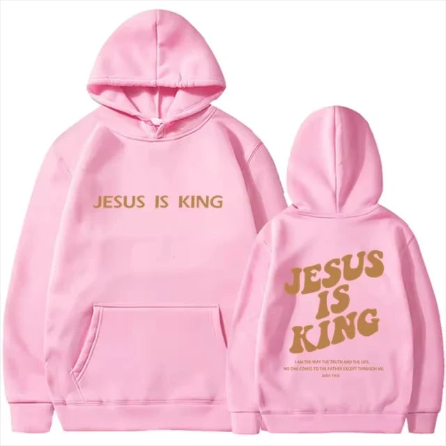Jesus IS King Hoodie Sweatshirt Men's And Women's Harajuku Pullover Street Clothing High Quality Hot Selling Top 2025