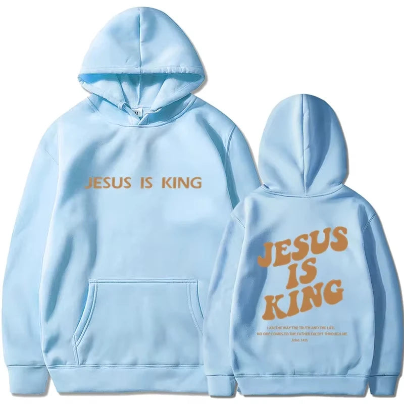 Jesus IS King Hoodie Sweatshirt Men's And Women's Harajuku Pullover Street Clothing High Quality Hot Selling Top 2025