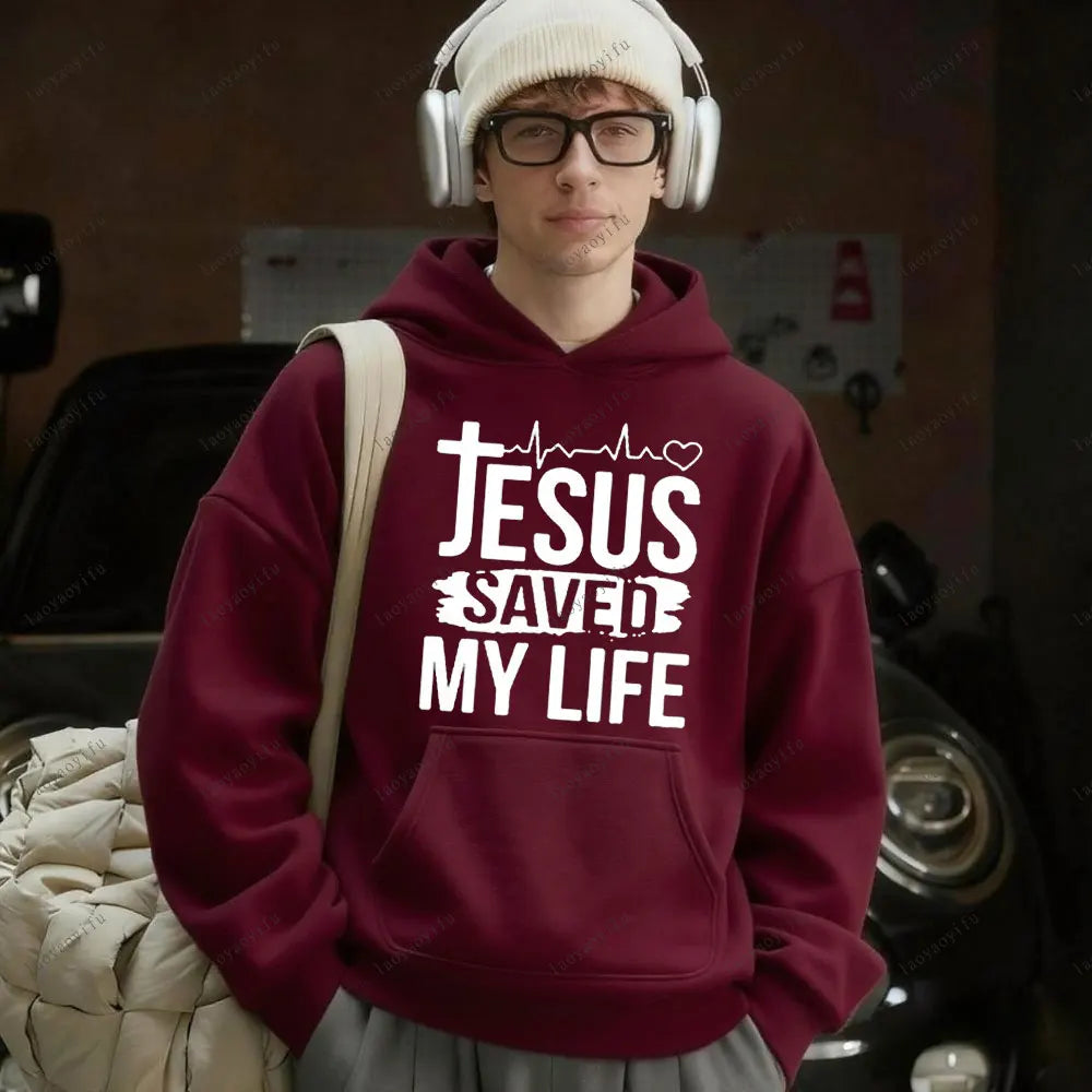 Faith Hoodie Jesus Tracksuit Christian Hoodie Men Fashion Sweatshirt  Loose Unisex Winter  Hoodies Long Sleeves Clothing