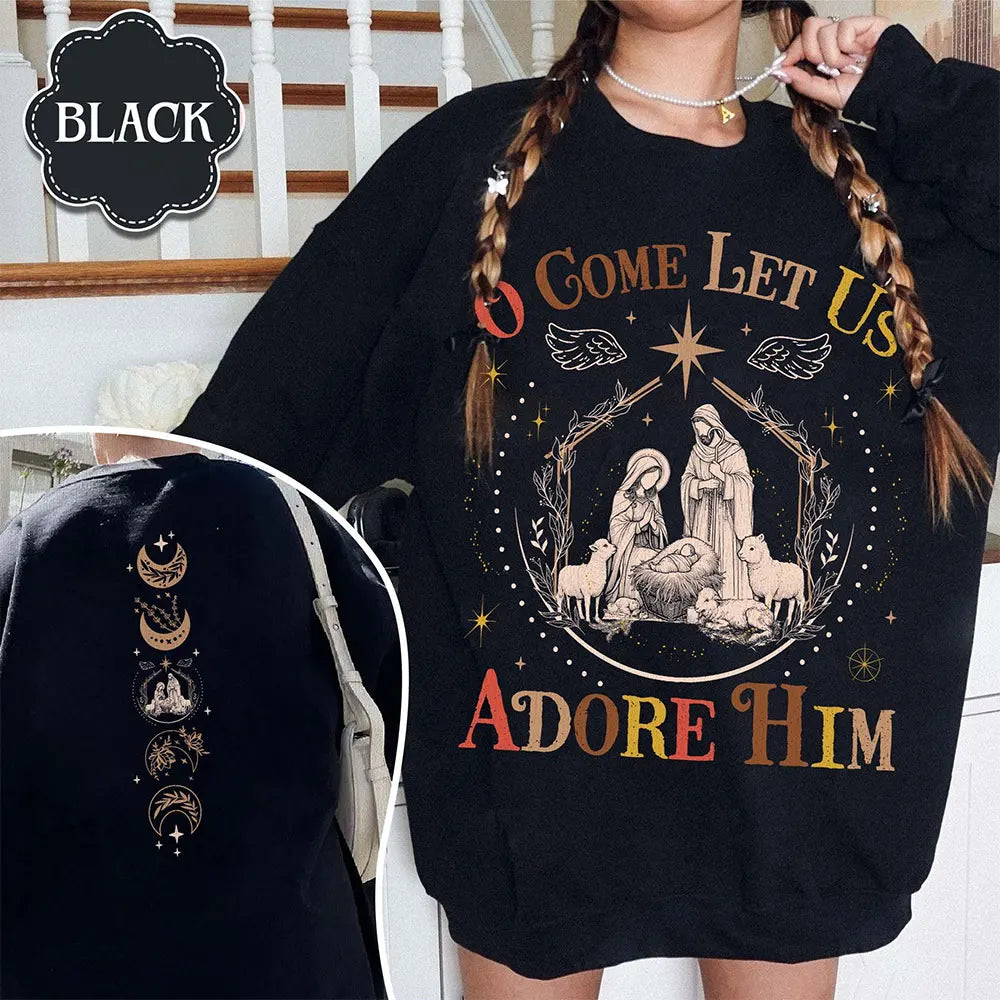 O Holy Night Nativity Sweatshirt