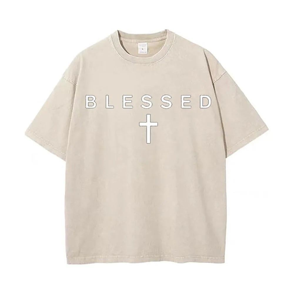 Cross & Bible Verse Cotton T-Shirt