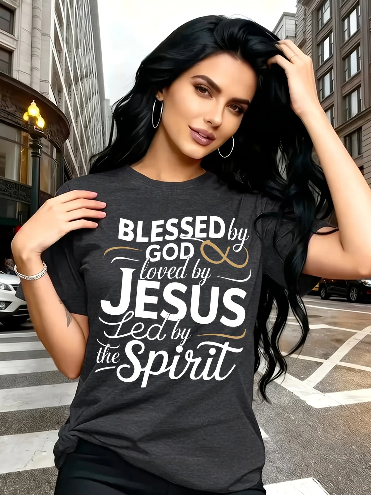 Blessed by God, Loved by Jesus T-Shirt