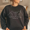 Faith Can Move Mountains Christian Sweatshirt