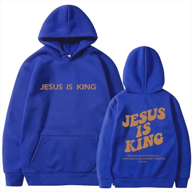 Jesus IS King Hoodie Sweatshirt Men's And Women's Harajuku Pullover Street Clothing High Quality Hot Selling Top 2025