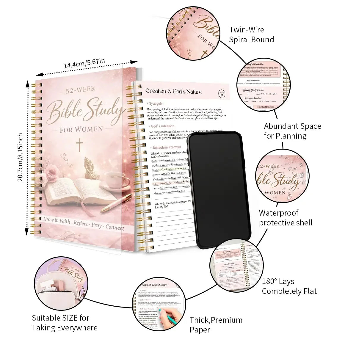 52-Week Women’s Bible Study & Prayer Notebook