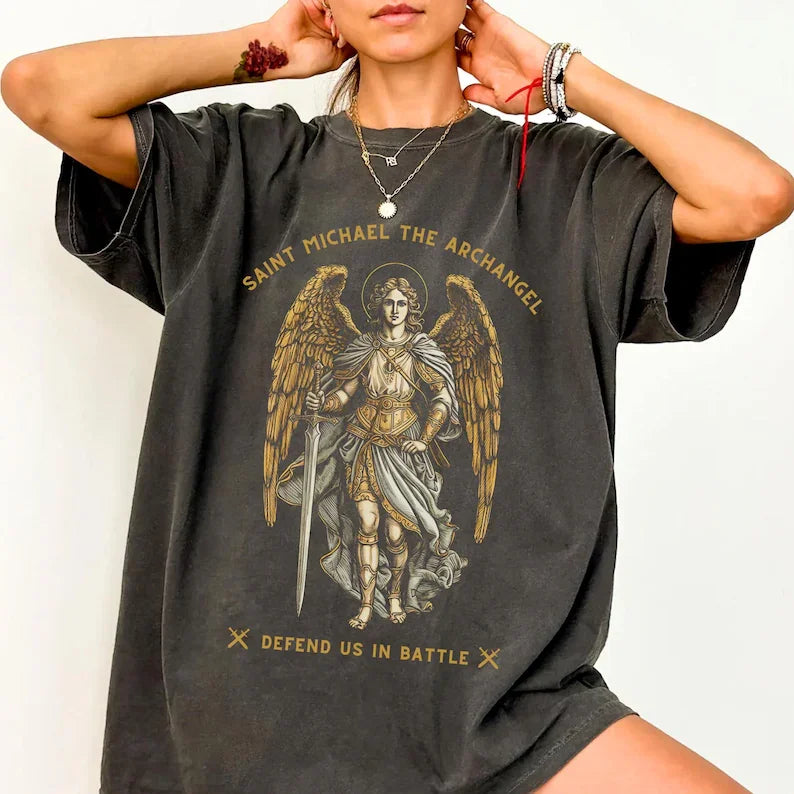 Vintage Virgin Mary Oversized T-Shirt