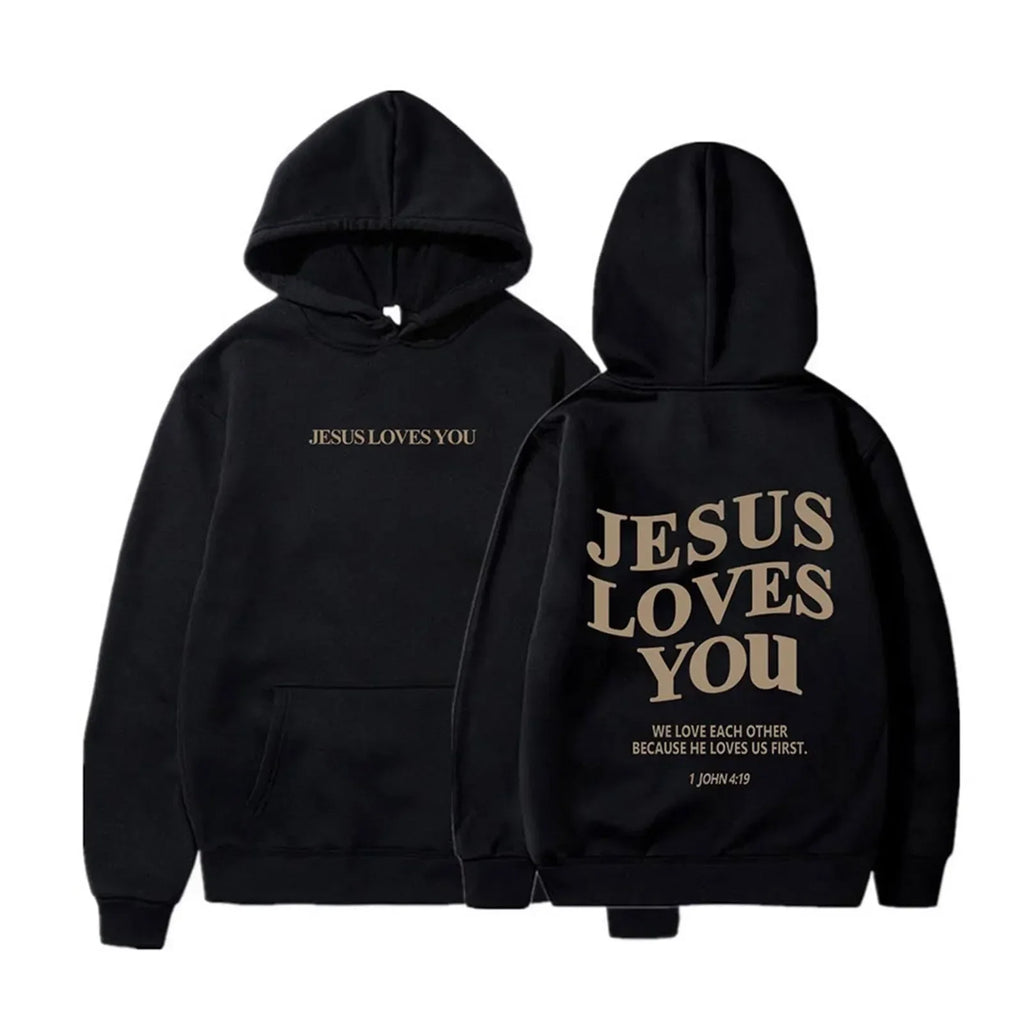 Jesus Loves You Fleece Hoodie