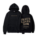 Jesus Loves You Fleece Hoodie
