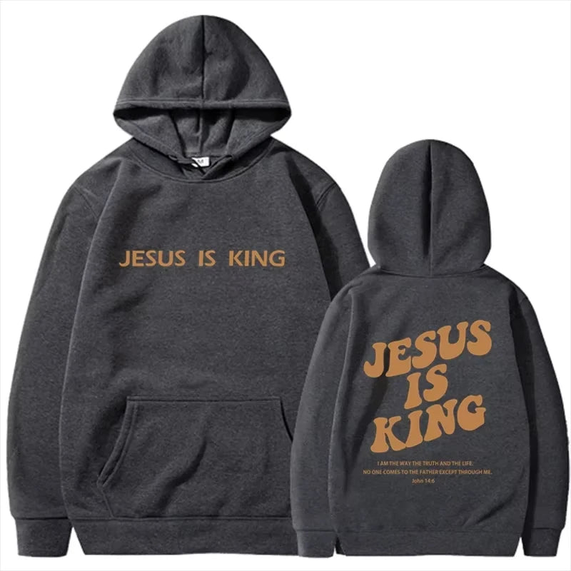 Jesus IS King Hoodie Sweatshirt Men's And Women's Harajuku Pullover Street Clothing High Quality Hot Selling Top 2025