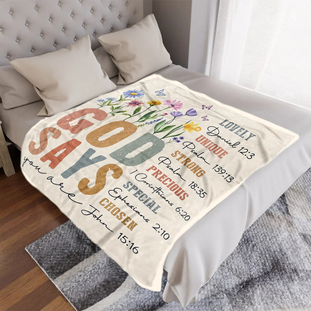 Faith-Inspired Christian Flannel Blanket