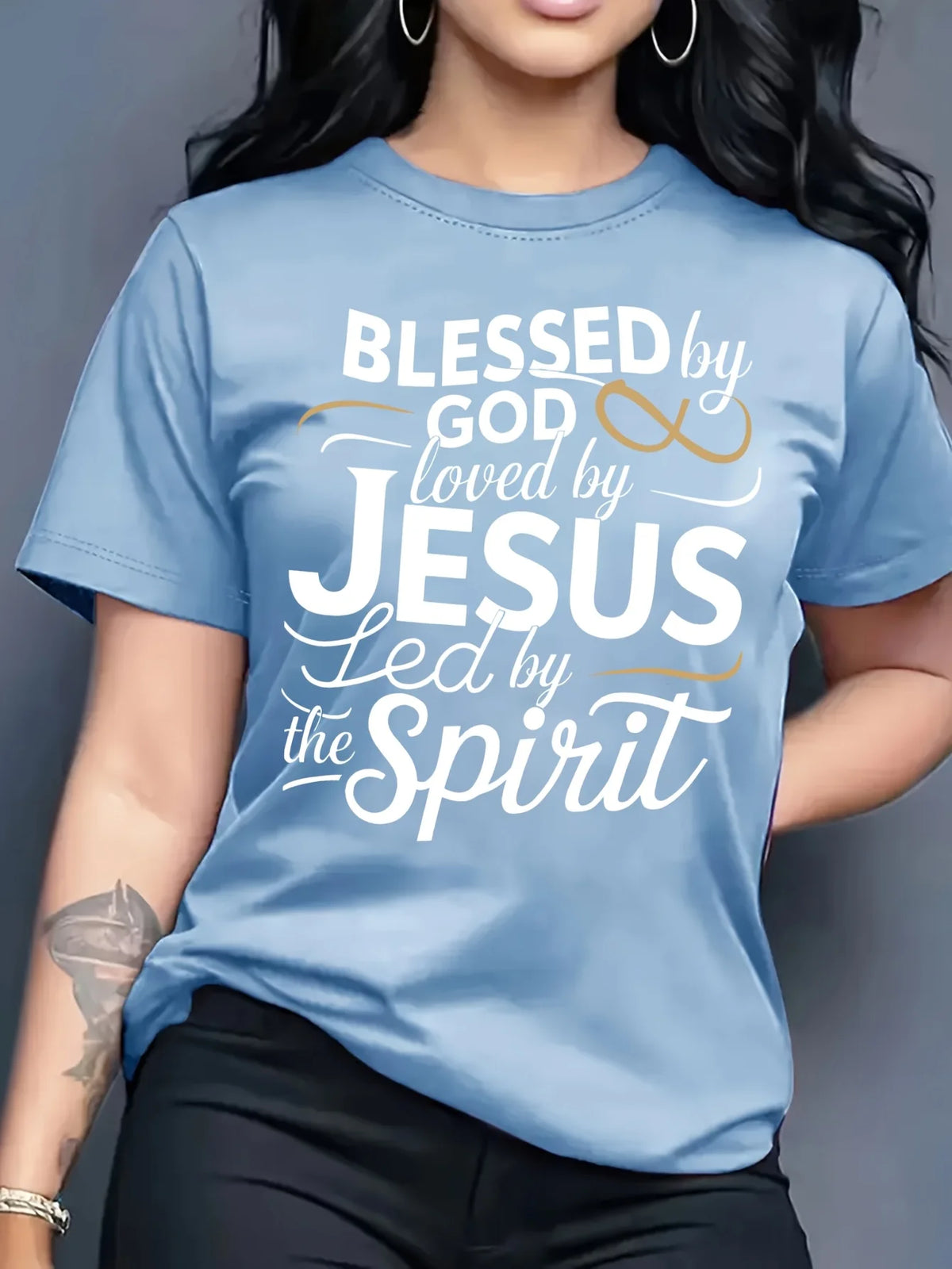 Blessed by God, Loved by Jesus T-Shirt