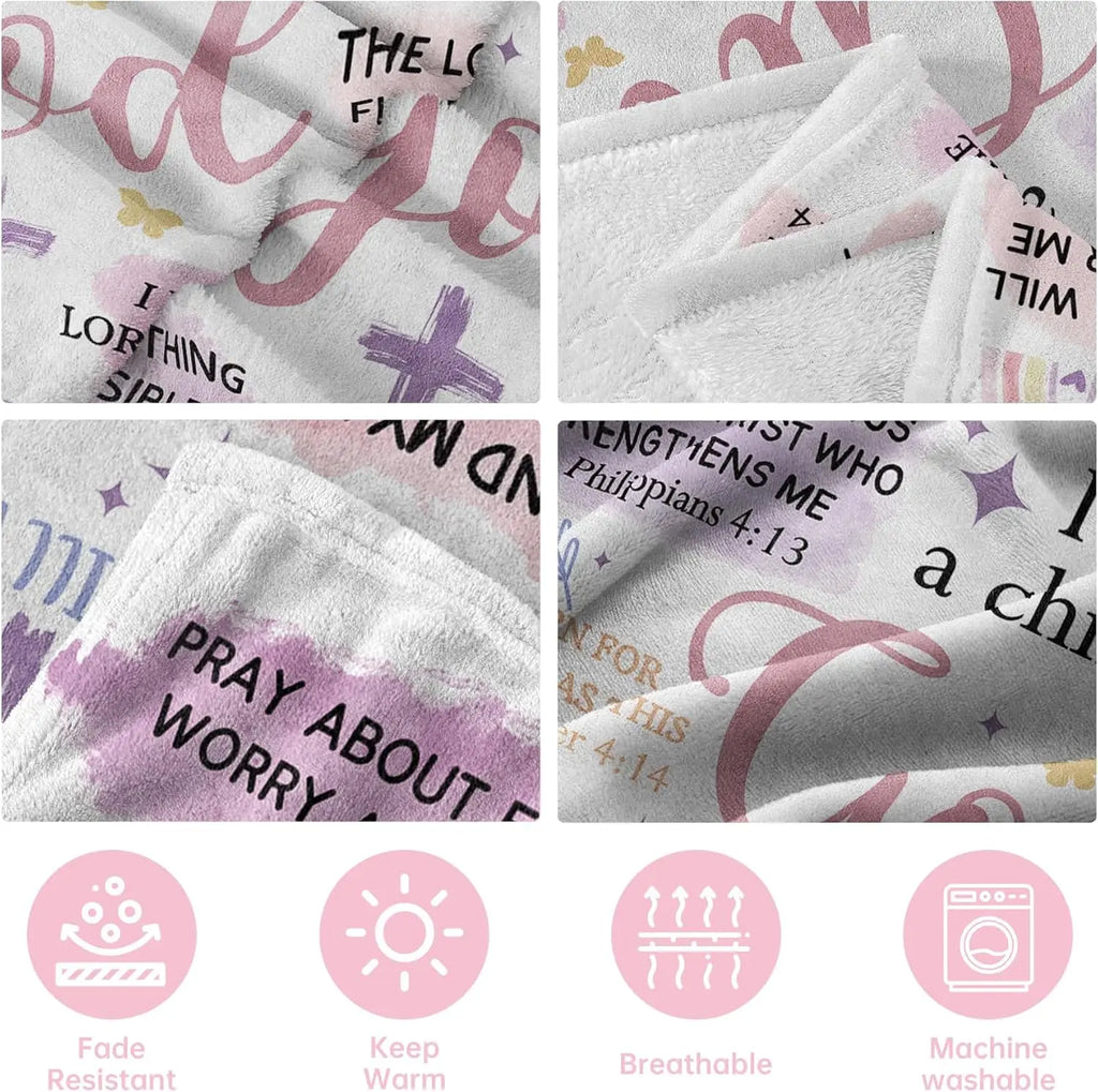 I Am a Child of God Baptism Blanket