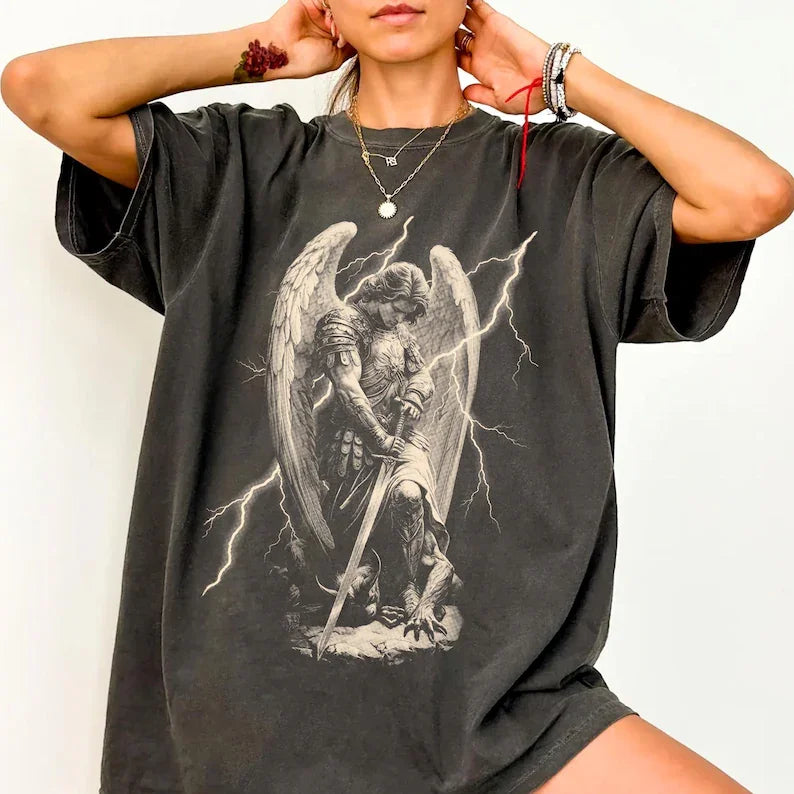 Vintage Virgin Mary Oversized T-Shirt