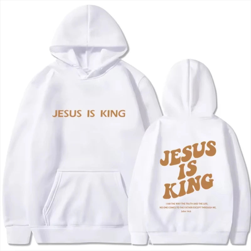 Jesus IS King Hoodie Sweatshirt Men's And Women's Harajuku Pullover Street Clothing High Quality Hot Selling Top 2025
