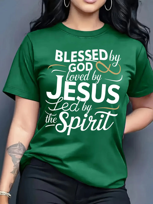 Blessed by God, Loved by Jesus T-Shirt