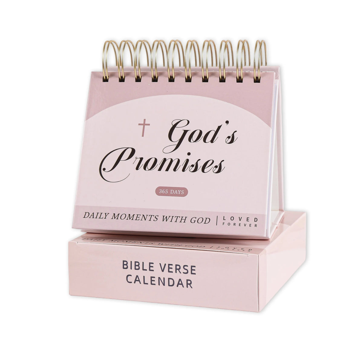 365-Day Flip Calendar, Spiral Daily Bible Verse Desk Calendar, Inspirational Christian Religious Home Office Decor