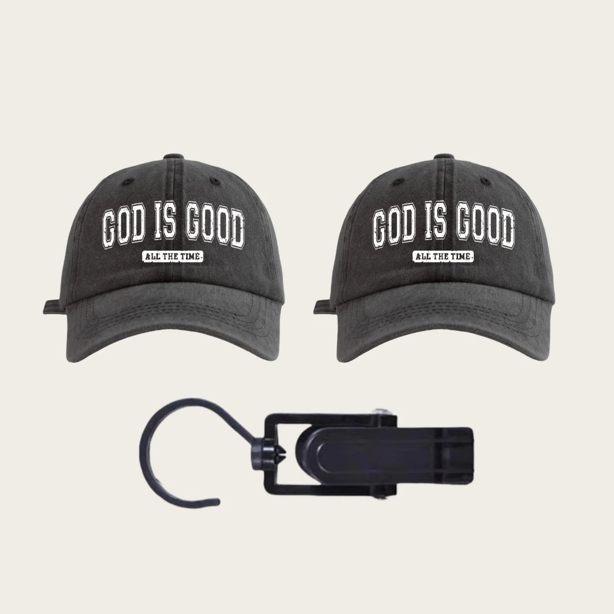 GOD IS GOOD Printed Water Washed Baseball Hat Simple, Casual, Fashionable, Adjustable Size Outdoor Sports Daily Party Vacation