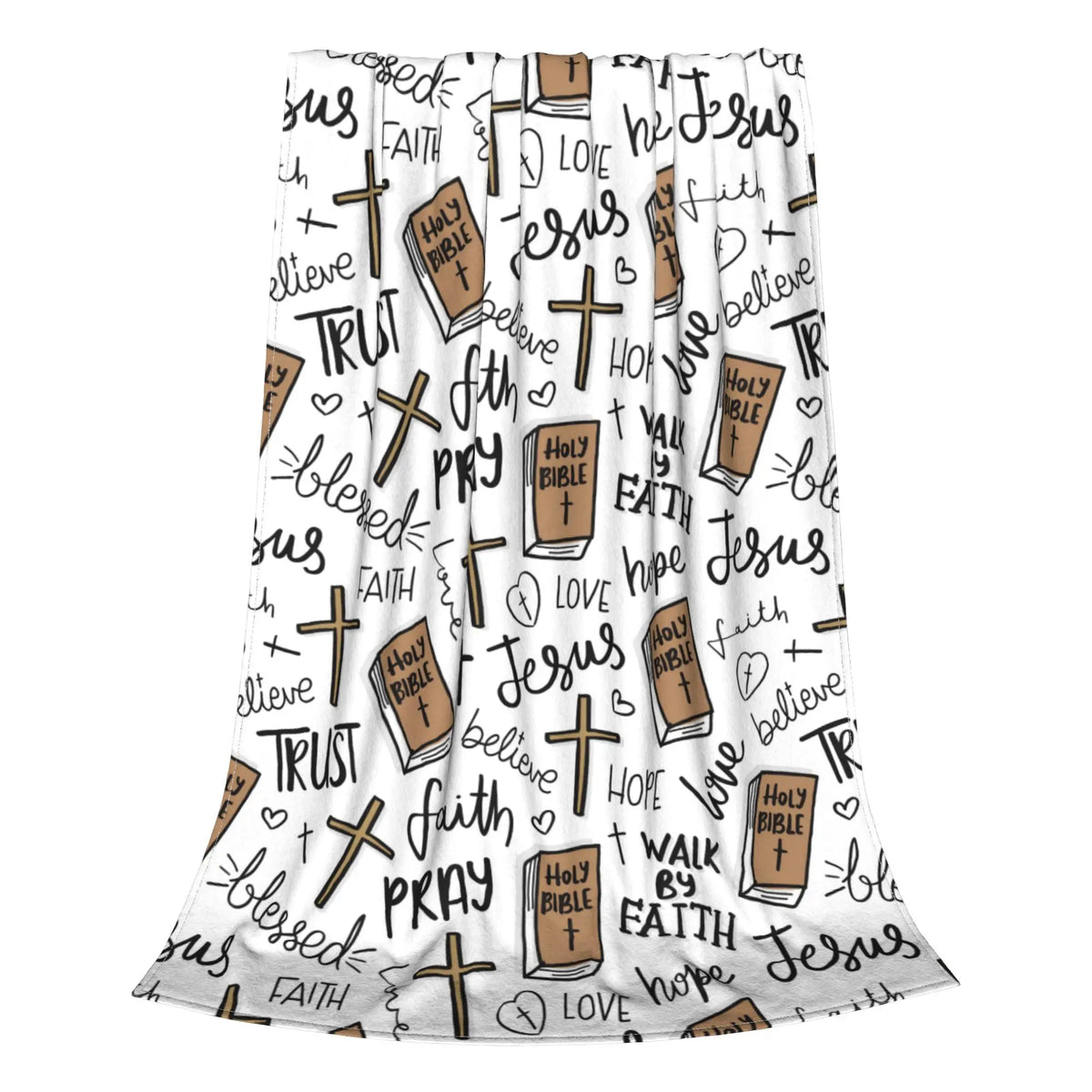 Christian Scripture Polyester Fleece Blanket