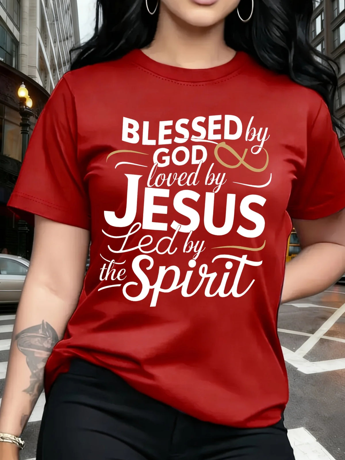 Blessed by God, Loved by Jesus T-Shirt