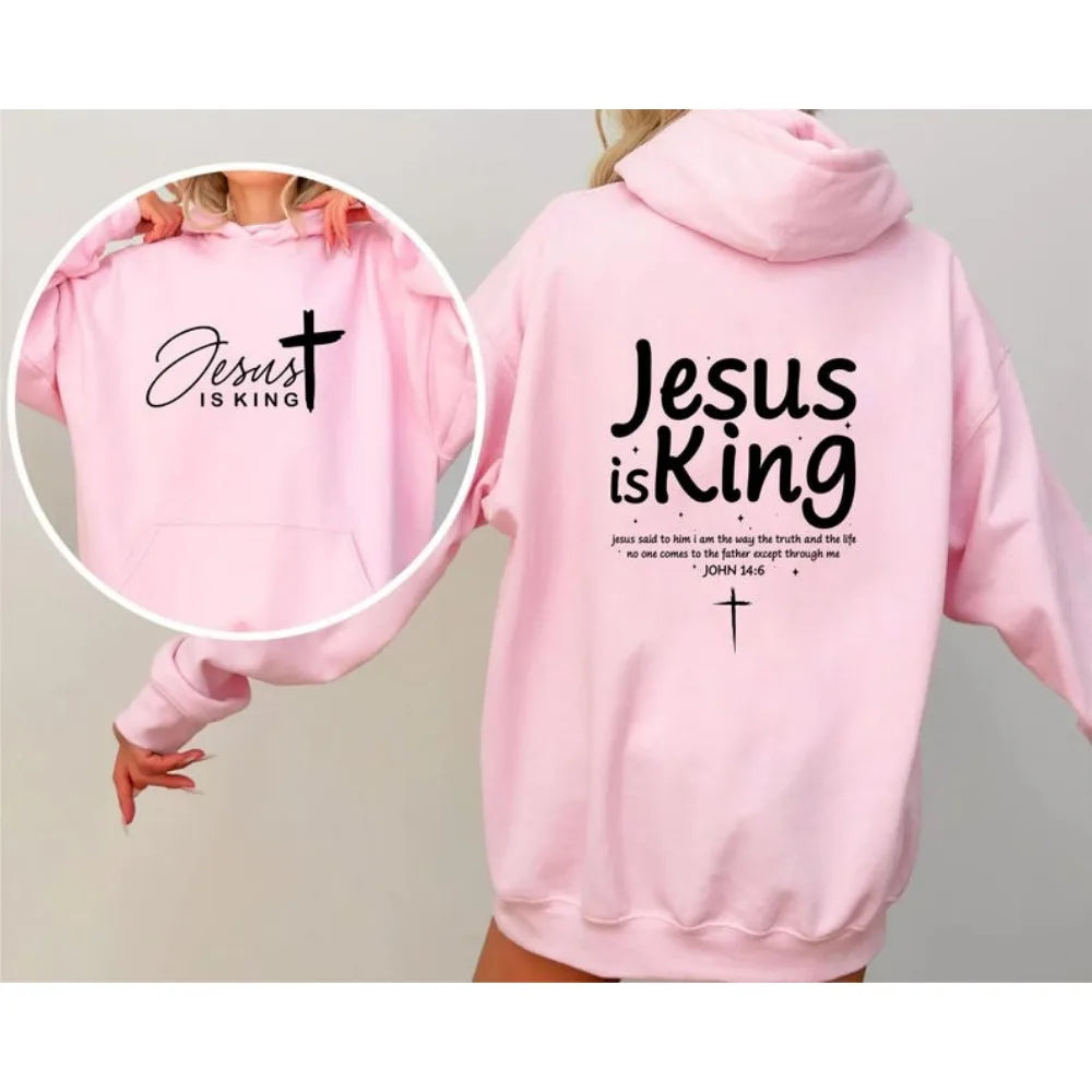 Jesus Is King Hoodie Jesus Hoodie Jesus Sweatshirt Unisex Gift Christian Apparel Christian Merch Christian Streetwear