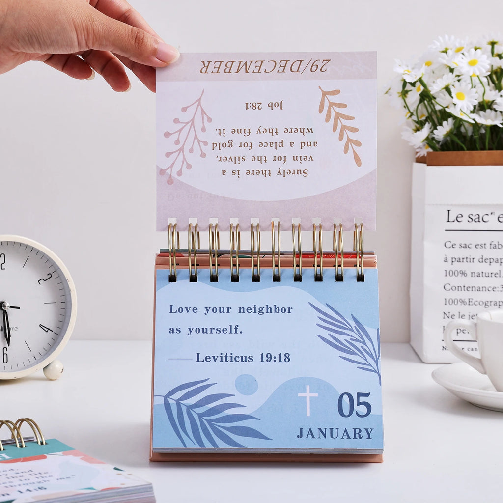 Floral 365-Day Bible Verse Calendar