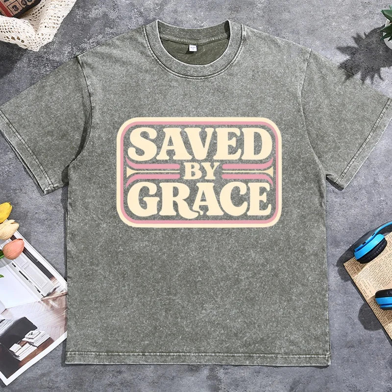 Saved by Grace Women’s Cotton T-Shirt