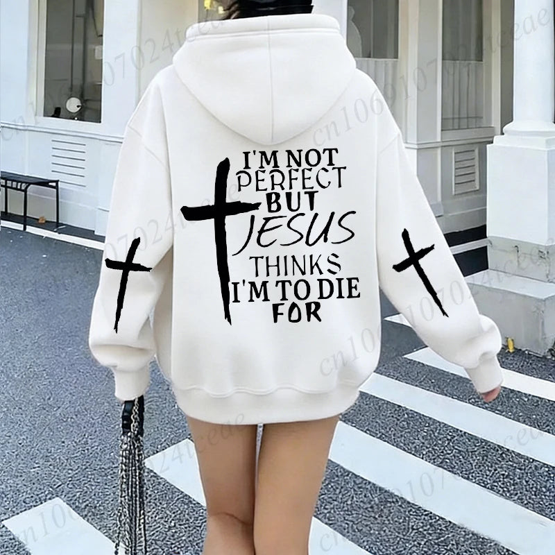 Jesus Print Christian Hoodie