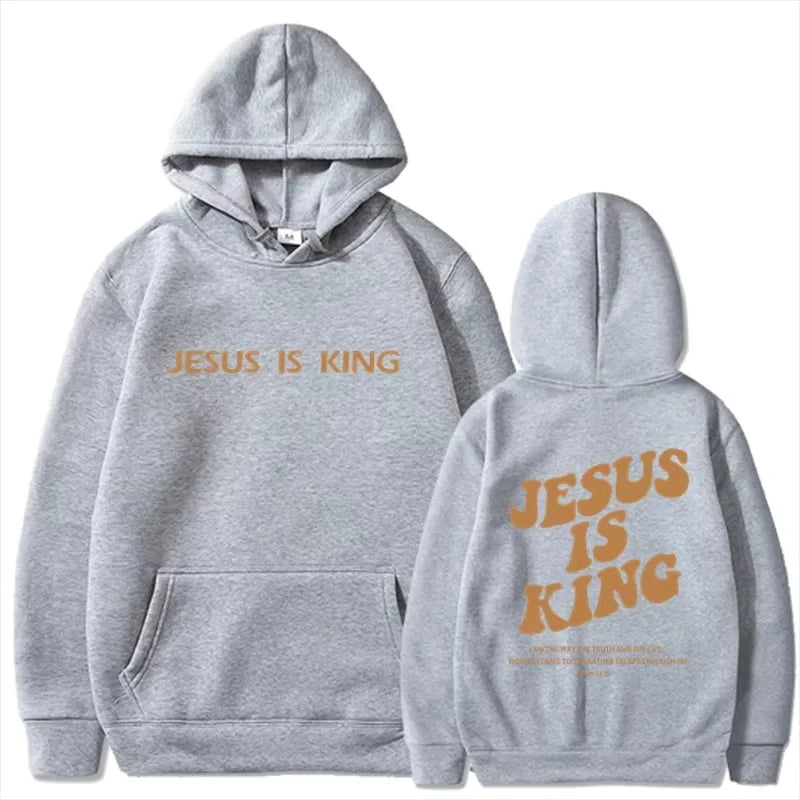 Jesus IS King Hoodie Sweatshirt Men's And Women's Harajuku Pullover Street Clothing High Quality Hot Selling Top 2025