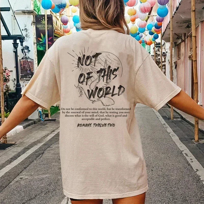 Christian Faith Back-Print Cotton T-Shirt