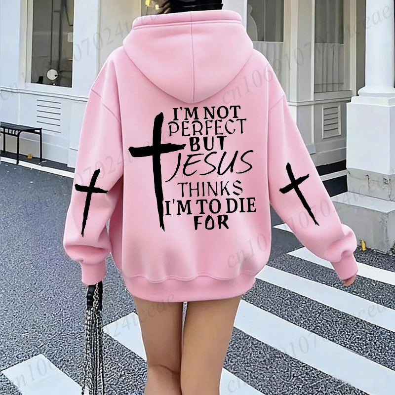 Jesus Print Christian Hoodie