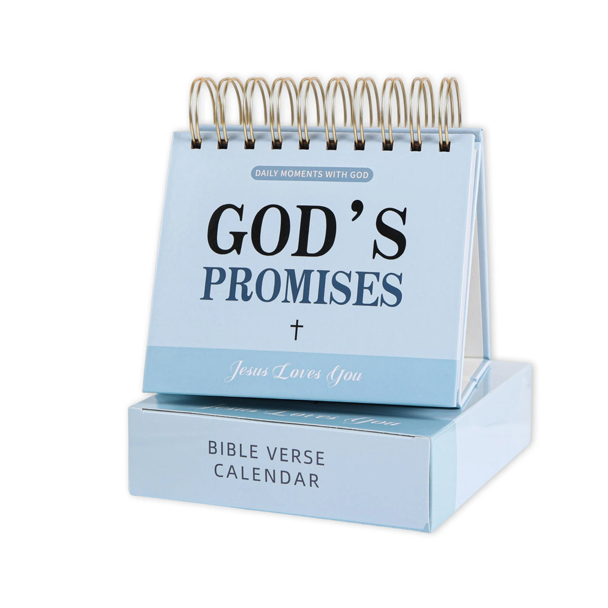 365-Day Flip Calendar, Spiral Daily Bible Verse Desk Calendar, Inspirational Christian Religious Home Office Decor