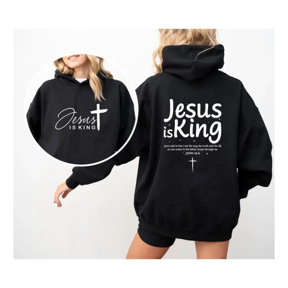 Jesus Is King Hoodie Jesus Hoodie Jesus Sweatshirt Unisex Gift Christian Apparel Christian Merch Christian Streetwear