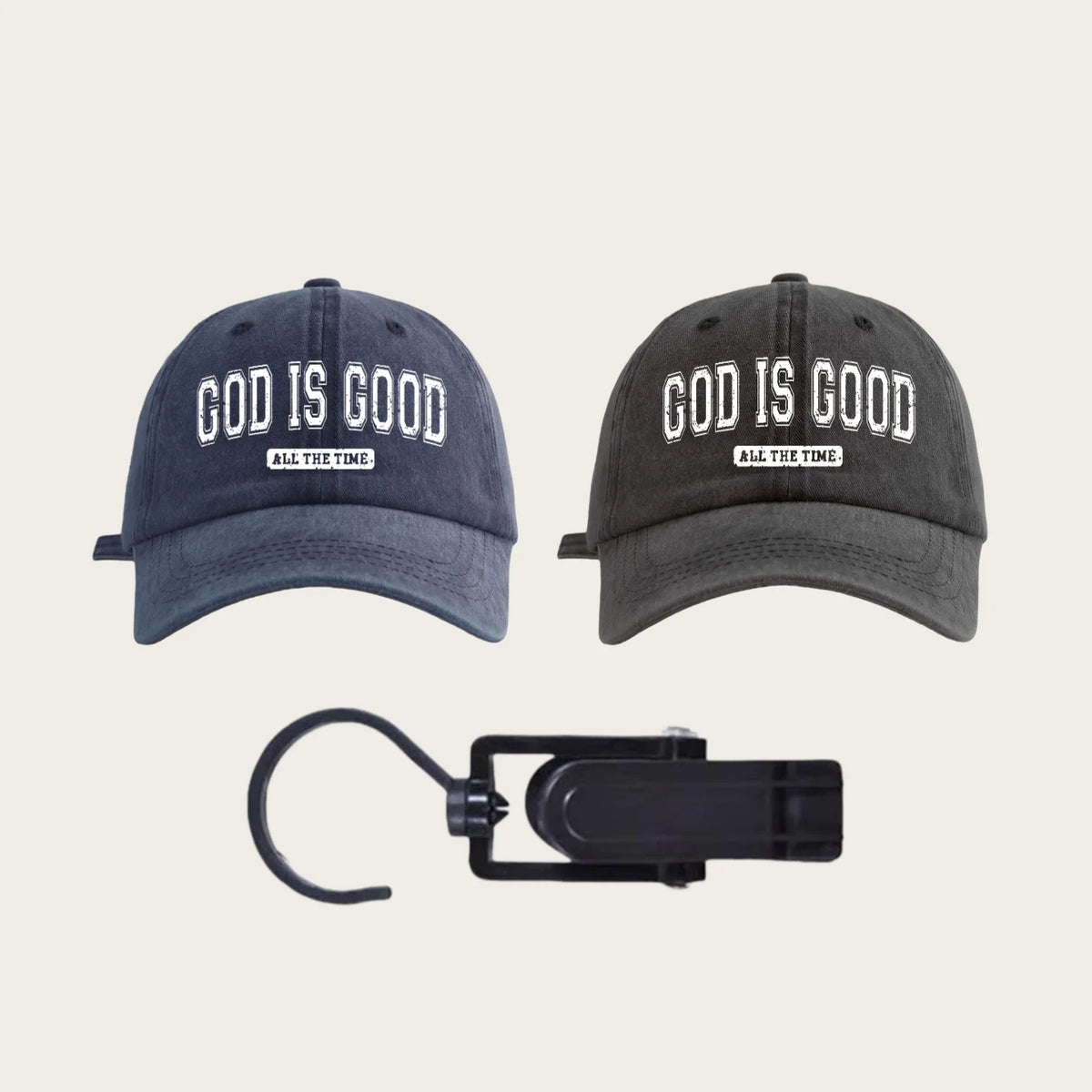 GOD IS GOOD Printed Water Washed Baseball Hat Simple, Casual, Fashionable, Adjustable Size Outdoor Sports Daily Party Vacation