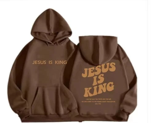 Jesus IS King Hoodie Sweatshirt Men's And Women's Harajuku Pullover Street Clothing High Quality Hot Selling Top 2025