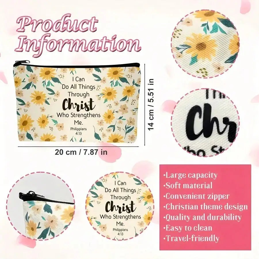Christian Canvas Pouch Set – 10 Pack