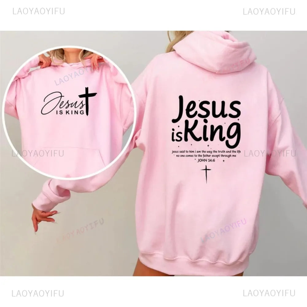 Jesus Is King Hoodie Jesus Hoodie Jesus Sweatshirt Unisex Gift Christian Apparel Christian Merch Christian Streetwear