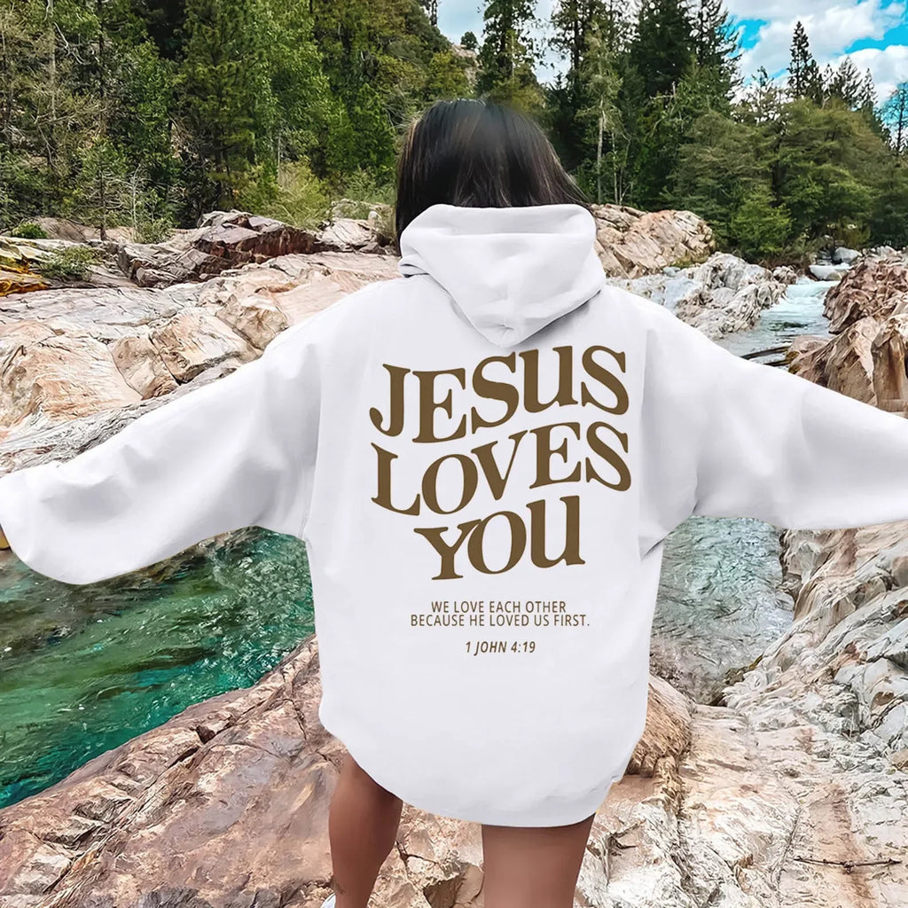 Jesus Loves You Fleece Hoodie