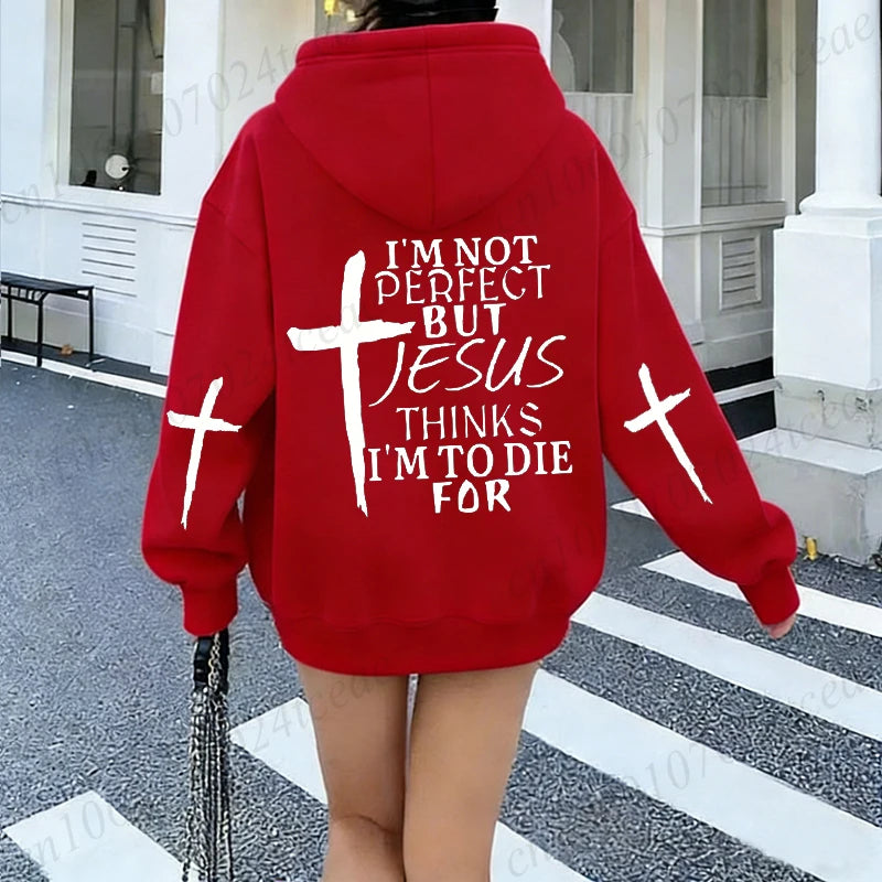 Jesus Print Christian Hoodie