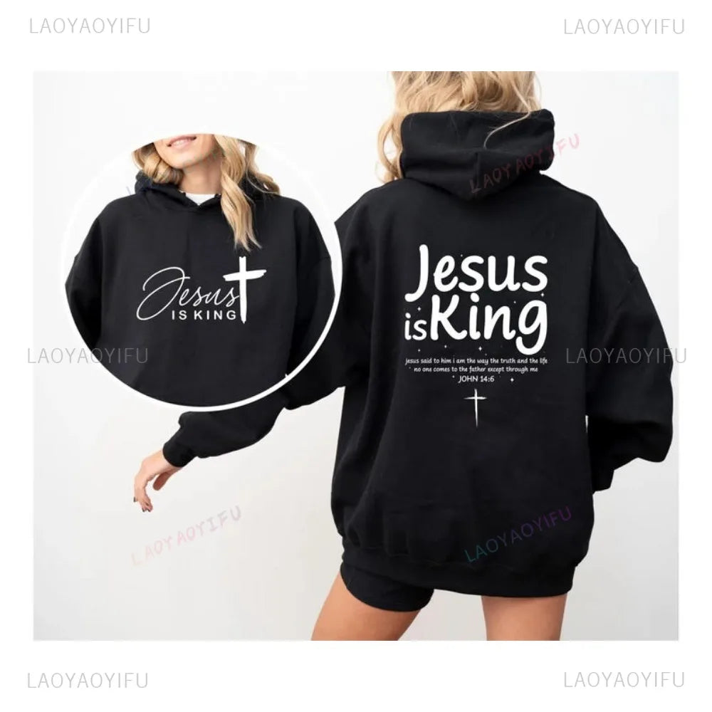 Jesus Is King Hoodie Jesus Hoodie Jesus Sweatshirt Unisex Gift Christian Apparel Christian Merch Christian Streetwear