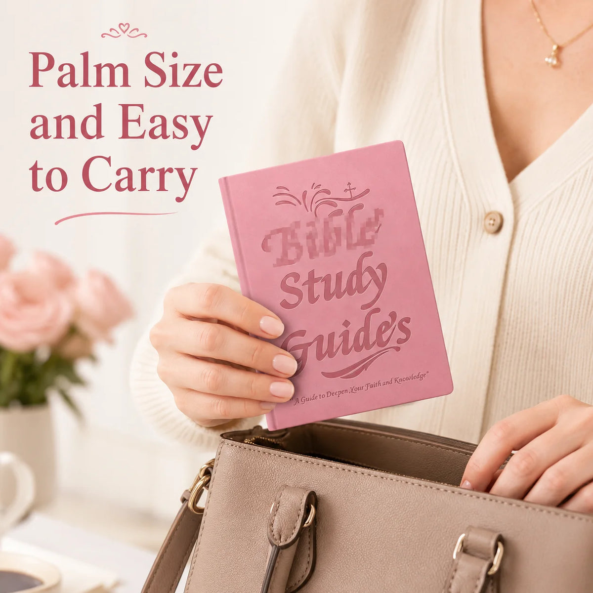 Bible Study Journal Spiral Bound Christian Devotional Notebook Women Faith Prayer Reflection Gift Floral Pink Journal