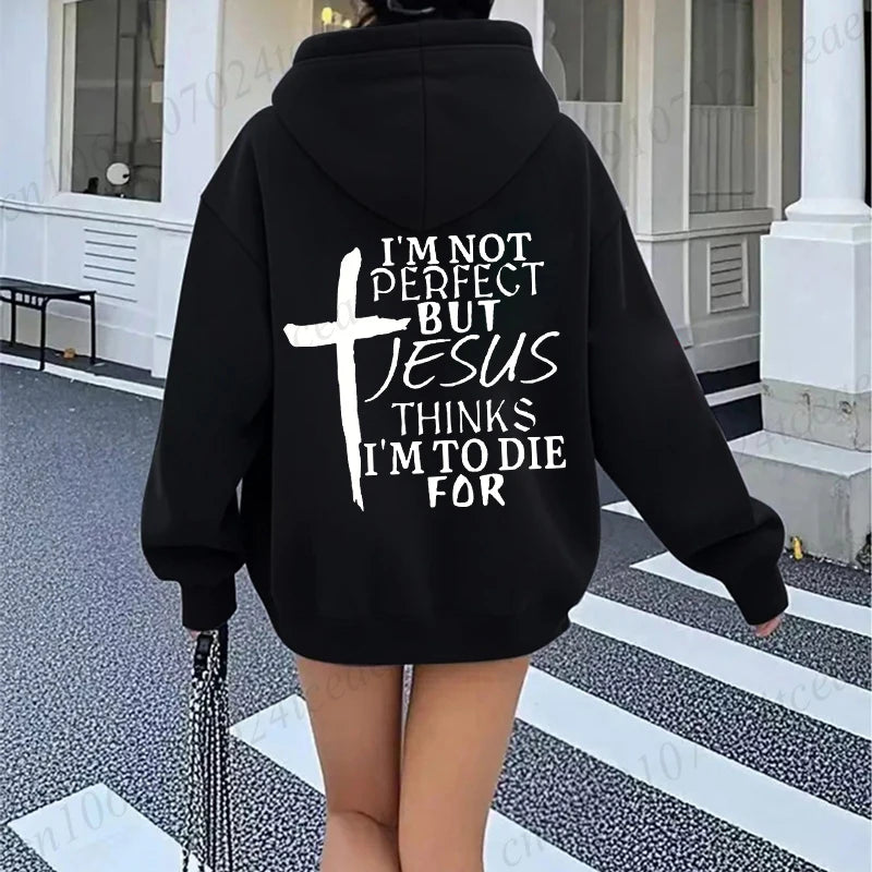 Jesus Print Christian Hoodie