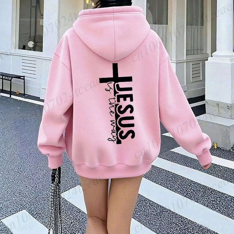 Jesus Print Christian Hoodie