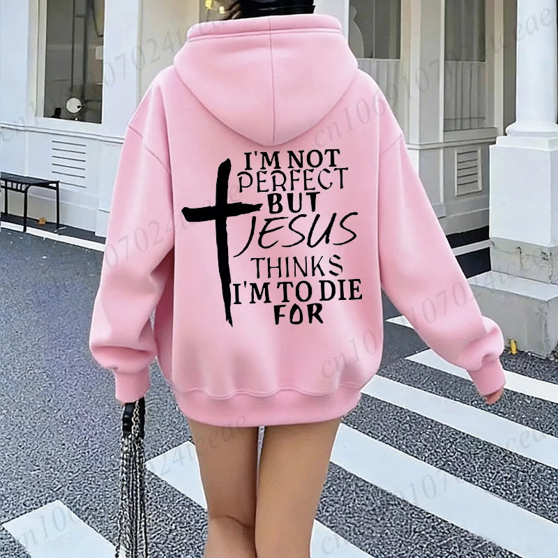 Jesus Print Christian Hoodie