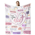 Cross & Scripture Fleece Throw Blanket