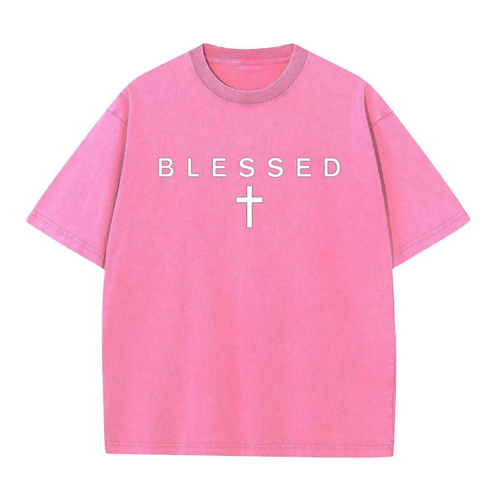 Cross & Bible Verse Cotton T-Shirt