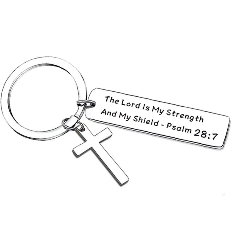 Let God Lead Cross Keyring