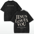 Jesus Loves You Vintage-Washed T-Shirt