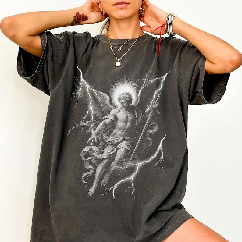 Vintage Virgin Mary Oversized T-Shirt