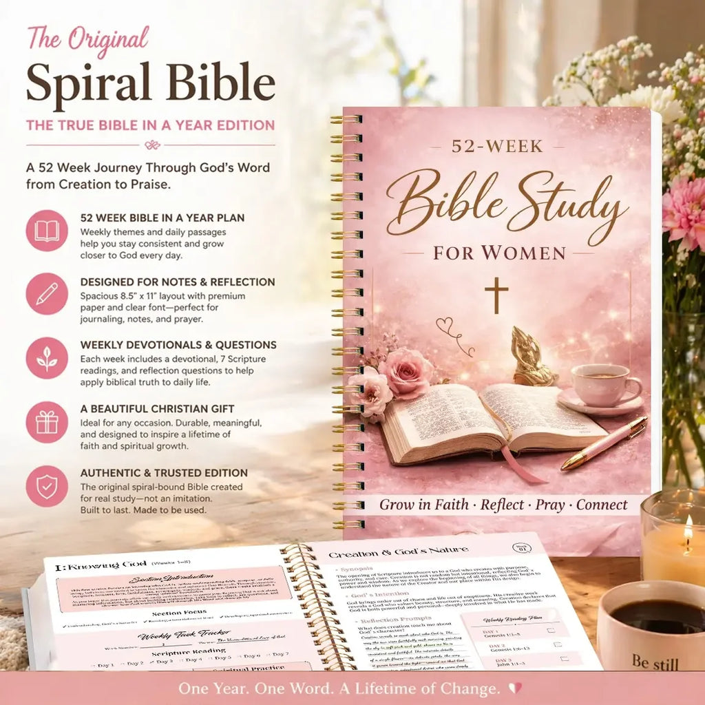 52-Week Women’s Bible Study & Prayer Notebook
